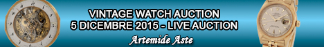 Banner Vintage Watch Auction 5 Dic. 2015