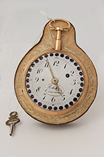 obverse: ROBERT & COURVOISIER, pocket watch, quarter repeating and calendar, around 1790. 