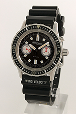 obverse: NICOLET WATCH, “Sub 200”, diver chronograph, around 1970.