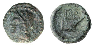 obverse: Sicily, Panormos. C. 4th-3rd Cent. BC. Æ