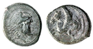 obverse: Sicily, Solus. Early 4th Century BC. Æ
