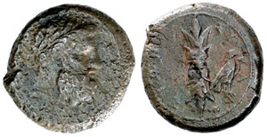 obverse: Sicily, Syracuse. Timoleon and the Third Democracy. 344-317 BC. Æ Hemidrachm