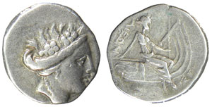 obverse: Euboia. Histiaia. 3rd-2nd centuries BC. AR Tetrobol