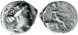 obverse: Euboia. Histiaia. 3rd-2nd centuries BC. AR Tetrobol 