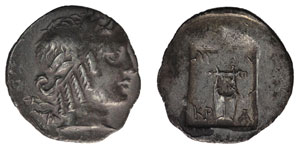 obverse: Lycian League. Masikytes. C. 48-42 BC. AR Hemidrachm
