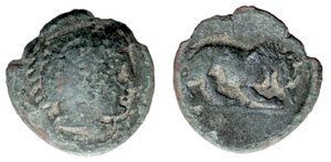 obverse: Macedon. Perdikkas III. 365-359 BC. Æ