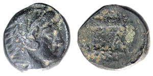 obverse: Macedon. Alexander III. 336-323 BC. Æ Unit