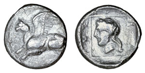 obverse: Thrace, Abdera. C. 360-350 BC. AR Tetrobol 