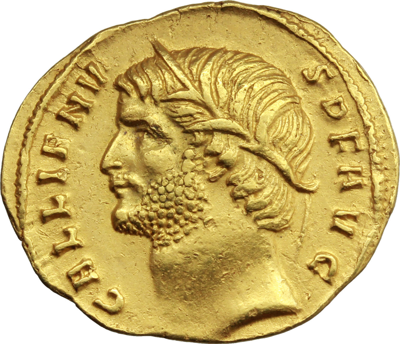 Gallienus (253-268). AV Aureus, 265-266 AD. Rome mint. Obv. GALLIENVS ...