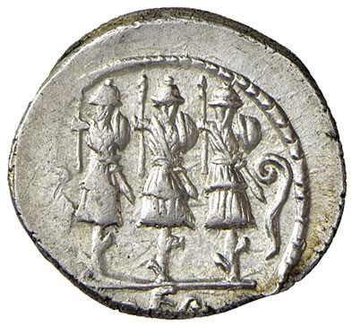 reverse: Cornelia (Faustus Cornelius Sulla 56 a.C.). Denario AG gr. 4,23. Crawford 426/3. Delicata patina. q. SPL