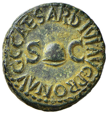 obverse: Caligola (37-41 d.C.). Quadrante (Roma 40) AE gr. 3,61. RIC 52. SPL
