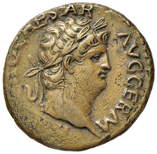 obverse: Nerone (54-68 d.C.). Asse (Roma 65) AE gr. 10,13. RIC 306. Bel ritratto. Buon BB