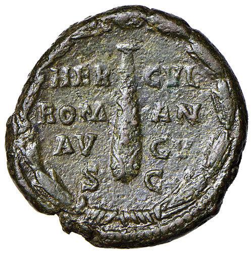 reverse: Commodo (180-192 d.C.). Asse (Roma 192) AE gr. 10,12. RIC 644. Raro. BB