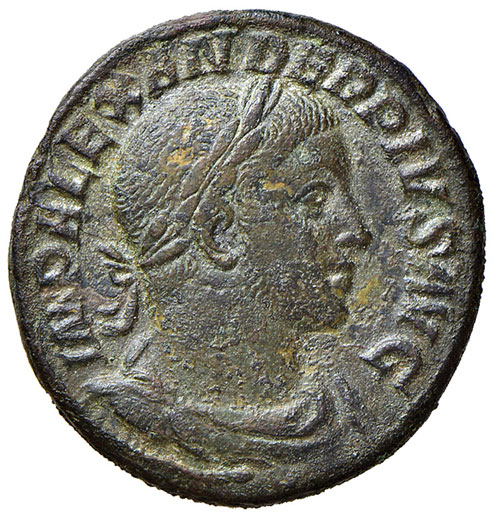 obverse: Alessandro Severo (222-235 d.C.).  Asse (Roma 232) AE gr. 9,86. RIC 637. q. SPL