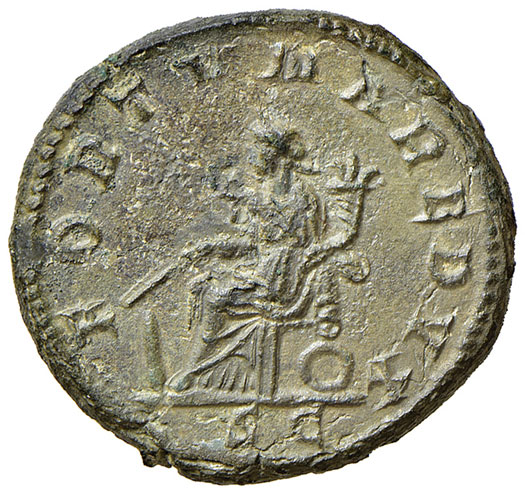 reverse: Gordiano III (238-244 d.C.). Asse (Roma 243-244) AE gr. 10,90. RIC 331b. Raro. Migliore di BB 