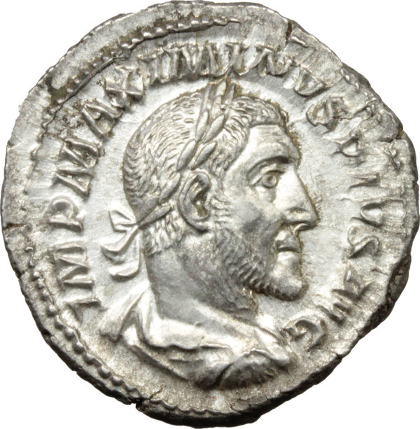 Maximinus (235-238). AR Denarius, Rome mint. Obv. IMP MAXIMINVS PIVS ...