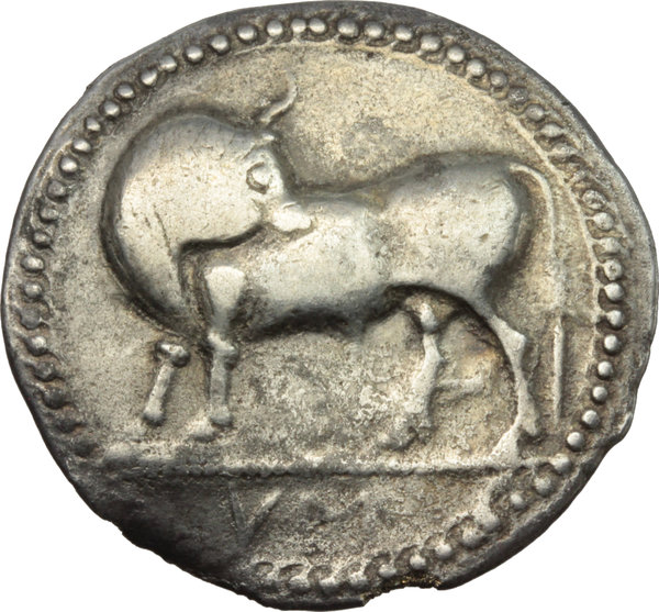 Italy. Southern Lucania, Sybaris. AR Stater, 550-510 BC. Obv. Bull ...