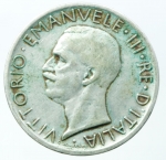 reverse: Casa Savoia. Vittorio Emanuele III. 5 Lire 1926. Una rosetta sul contorno. BB. §
