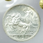obverse: Casa Savoia. Vittorio Emanuele III. 1900-1943. 2 lire 1915. AG. Pag. 738. Mont. 155. FDC.Periziata