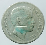 reverse: Casa Savoia. Vittorio Emanuele III. 1 Lira 1906 Aquila. Ag. Pagani 7766. MB.§