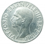 reverse: Casa Savoia. Vittorio Emanuele III. 1 lira 1936 Impero. Ni. Gig 153. BB\qSPL. R.§