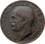 reverse: Casa Savoia. Vittorio Emanuele III. 10 Centesimi 1933. BB.rf