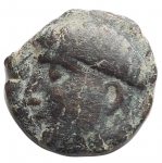 obverse: Mondo Greco. Illyria. Ballaios. 167-135 aC. Ae. D/ Testa nuda di re Ballaios a sinistra. R/ Artemide avanza a sinistra tenendo torcia. Diametro mm 16,07. Peso gr  3,22. BB+.