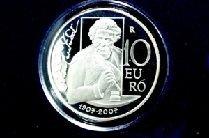 obverse: San Marino. 10 euro 2007. Ag. Giosuè Carducci. Proof.