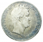 obverse: Monete Estere. Francia. Luigi Filippo. 1830-1848. 5 franchi 1830. AG. KM 749. 2. MB. Segnetti. §