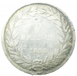 reverse: Monete Estere. Francia. Luigi Filippo. 1830-1848. 5 franchi 1830. AG. KM 749. 2. MB. Segnetti. §