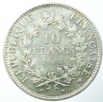 obverse: Monete Straniere. Francia. 1965. 10 Franchi. AG. Peso 25,10 gr. SPL. R.