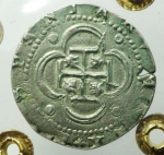 reverse: Monete Estere.Spagna.Filippo II .1527-98. 2 Reales.Ag.BB.gf