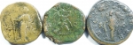 reverse: Lotti.Impero Romano.Lotto di 3 Sesterzi Faustina II, Massimino e Gordiano III,mediamente MB+\qBB.ç