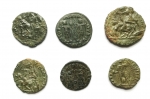 reverse: Lotti. Lotto di 6 monete dell  epoca di Costantino e famiglia.Mediamente qBB.°°