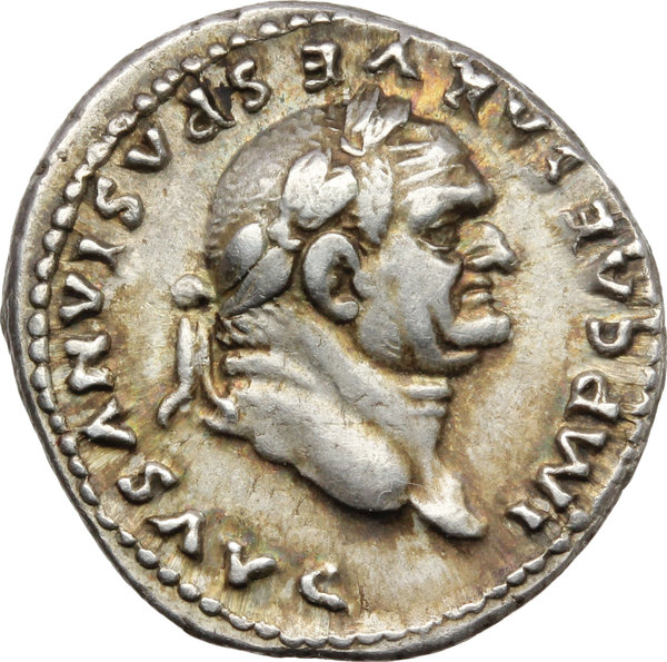 Artemide XLIX: 195 - Vespasian (69-79). AR Denarius, 79 AD. Obv. IMP ...