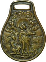 obverse:  Genova   Placca confraternita Sec. XVIII. Per il Santuario di Nostra Signora della Guardia in Val Polcevera. 94X126.5 mm