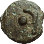 reverse:  Serie Dioscuri/Mercurio, con il falcetto. Oncia, 241-235 a.C.