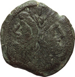 obverse:  Serie monogramma AN o AV. (Aurelius?). Asse, 194-190 a.C.