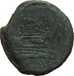 reverse:  C. Terentius Lucanus. Asse, 147 a.C.