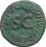 reverse:  Augusto (27 a.C-14 d.C). Sesterzio.
