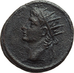 obverse:  Augusto (27 a.C-14 d.C). Tessera.