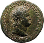 obverse:  Nerone (54-68) Sesterzio, Lugdunum.