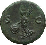reverse:  Nerone (54-68). Asse, Lugdunum.