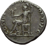 reverse:  Traiano (98-117). Denario.