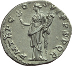 reverse:  Traiano (98-117). Denario.