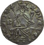 obverse:  Cipro  Ugo IV (1324-1359) Grosso.