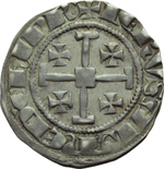 reverse:  Cipro  Ugo IV (1324-1359) Grosso.