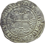 reverse:  Rodi  Fra Ellion de Villeneuve (1319-1346) Gigliato.