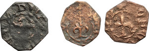 reverse: Antiochia.  Lotto di 3 monete in AE, circa 1200.     AE.        