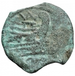 reverse: Repubblica Romana - Serie VAL. 169-158 a.C. Asse. Ae. D/ Testa di Giano. R/ Prora di nave verso destra, sopra VAL. Peso 18,09 gr. Diametro 27,6 x 29,7 mm. qBB.  Patina verde azzurra.